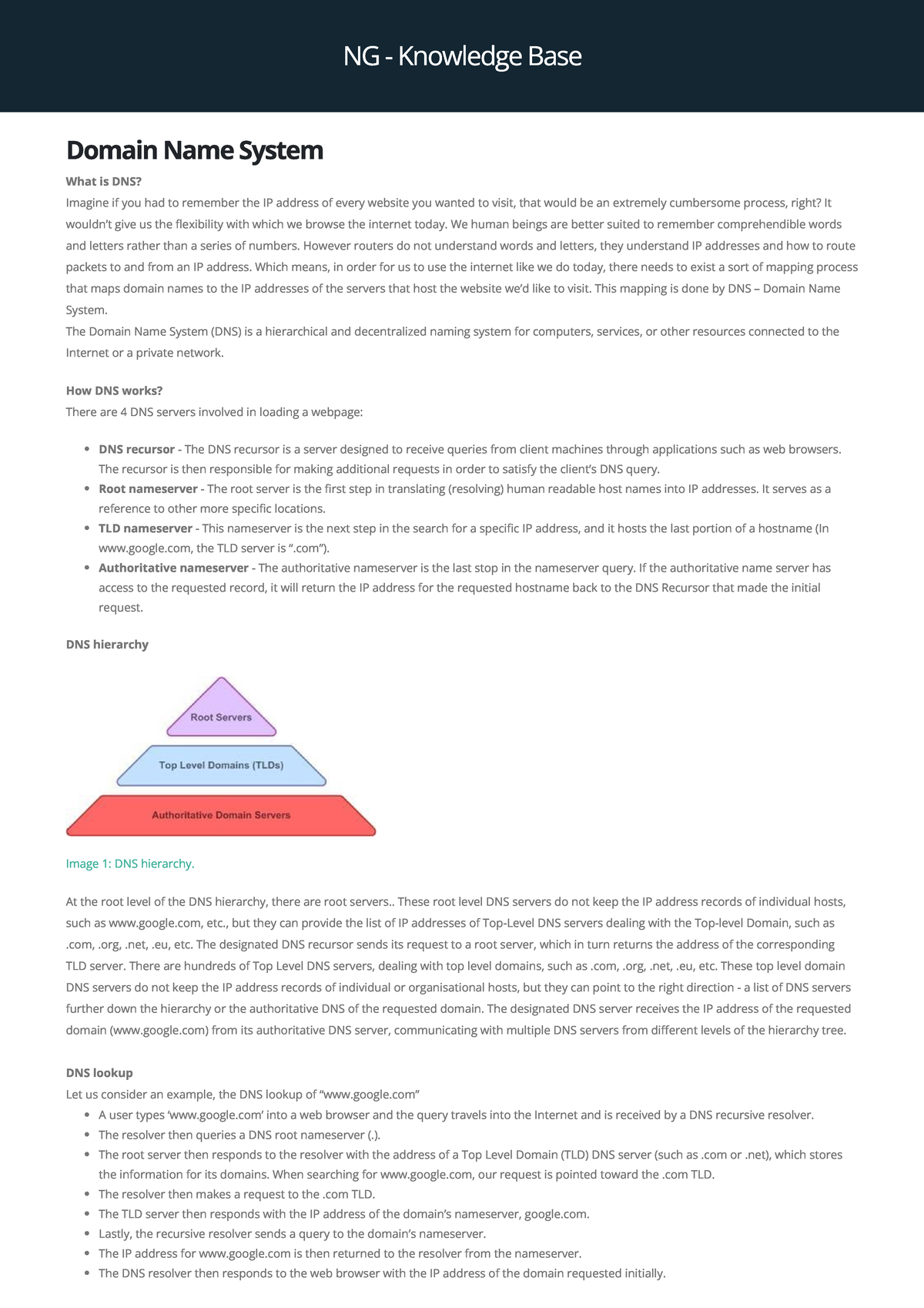 CN-SNU-6 - Final Exam Notes on Domain Name System (DNS) - Studocu