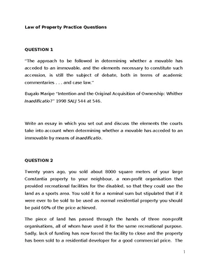 THI112 Law of Property Assignment - Detailed Analysis and Remedies ...