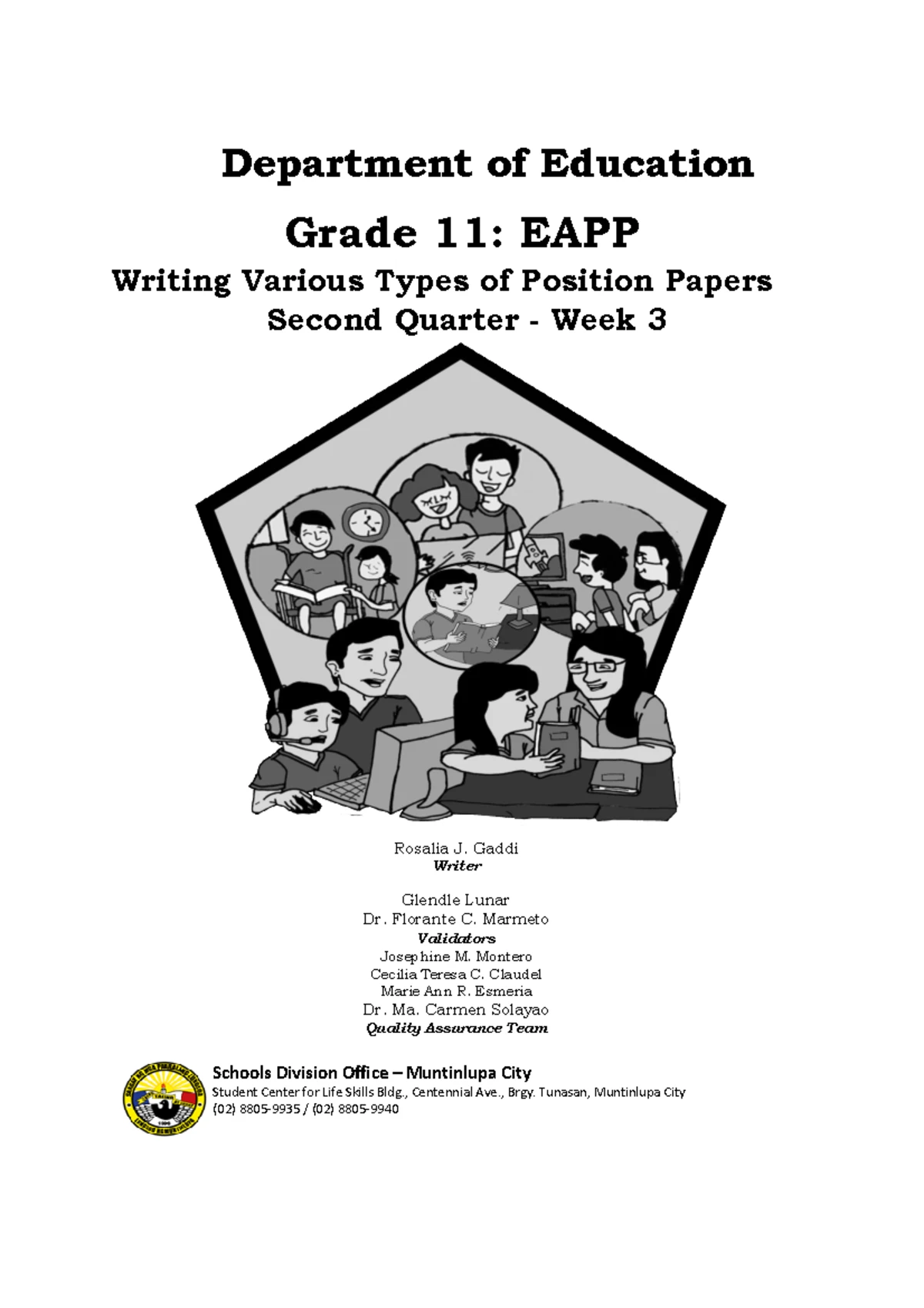 4 Final English Grade 11 WEEK 4 EAPP Second Quarter WEEK 4 - Department ...