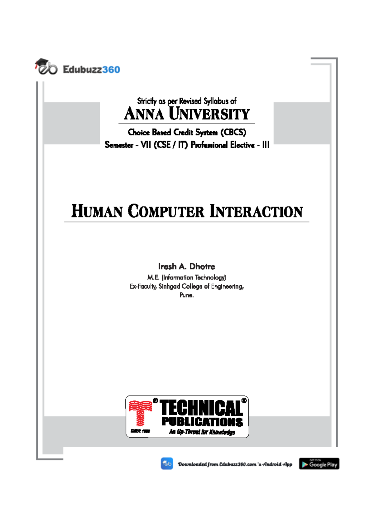 CS8079 - Foundations of Human-Computer Interaction Notes - Studocu