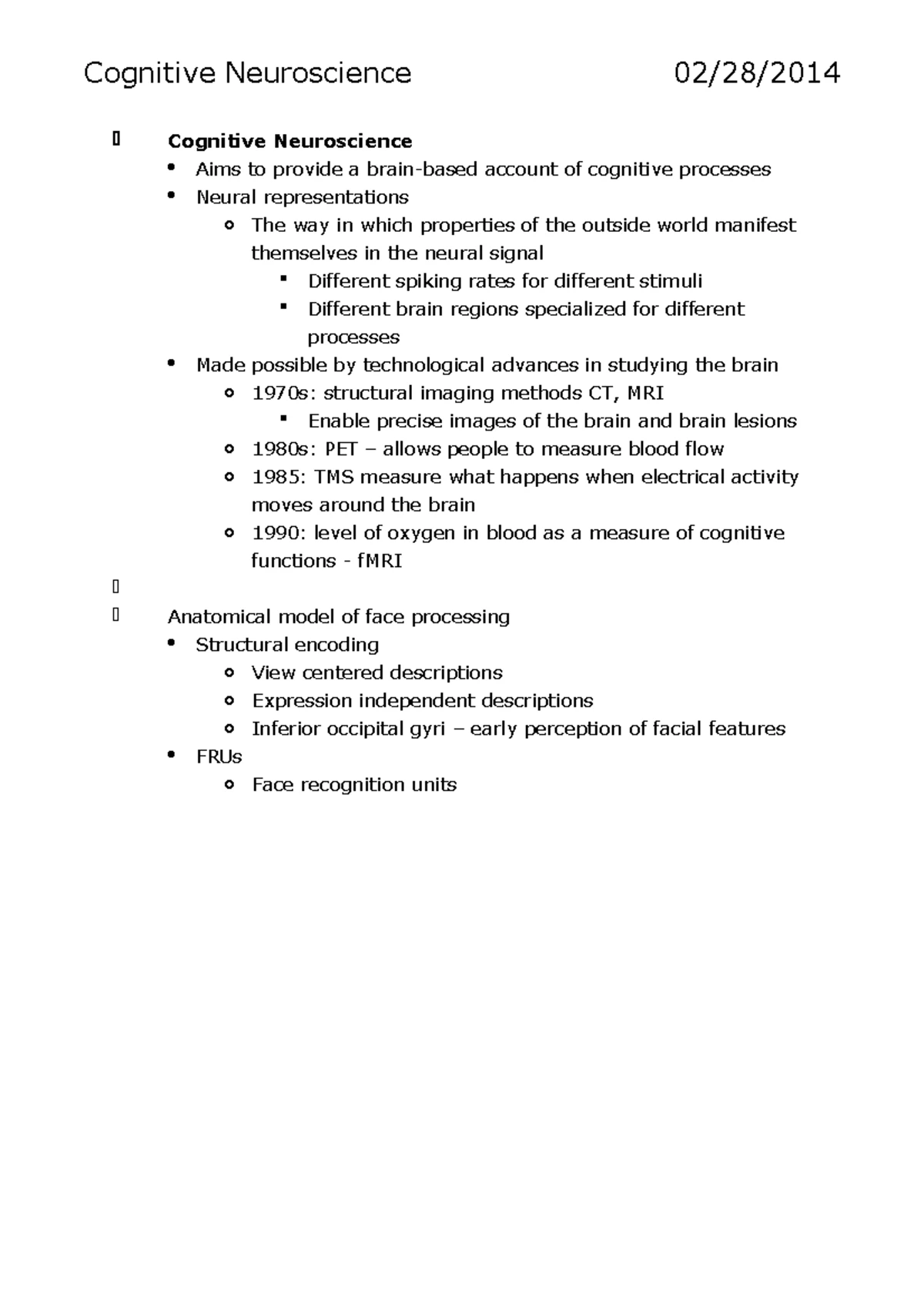 Cognitive Neuroscience Methods 2 Research Proposal - PSYC2217 - Studocu