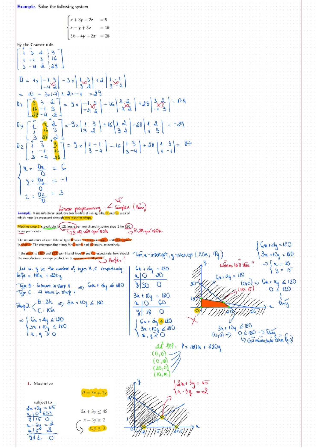 Linear- Programming - You may need - Example. Solve the following ...
