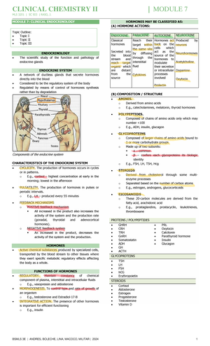 Module 8 - Cerebrospinal fluid overview and clinical significance - Studocu