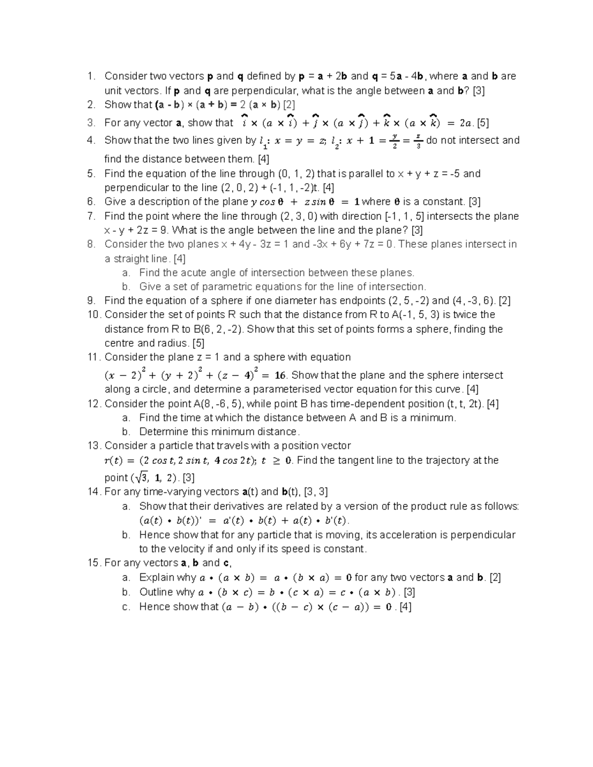 Vector Functions and Equations: Advanced Topics in Vectors (MATH 301 ...