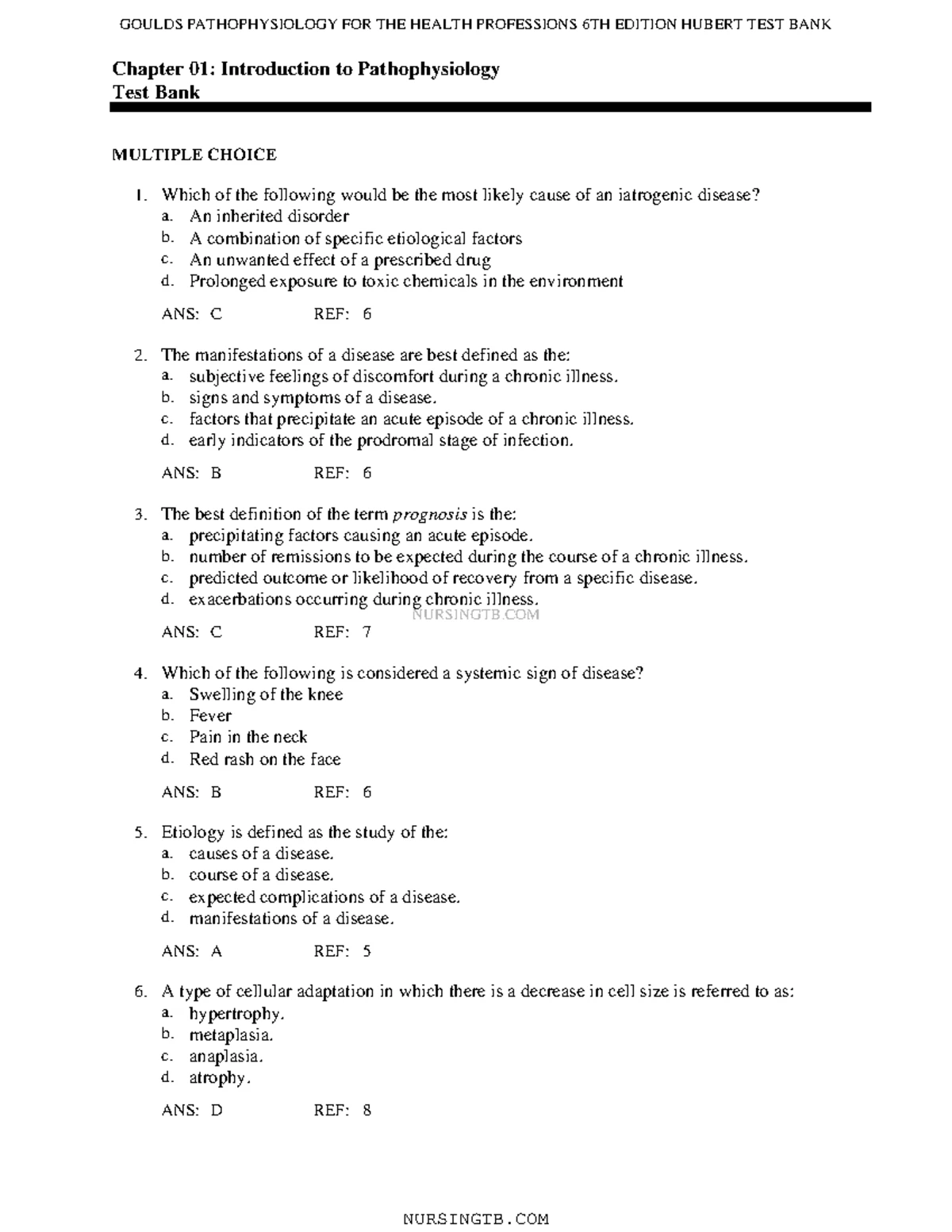 Chapter 14 - Nervous System Disorders Overview and Key Concepts - Studocu