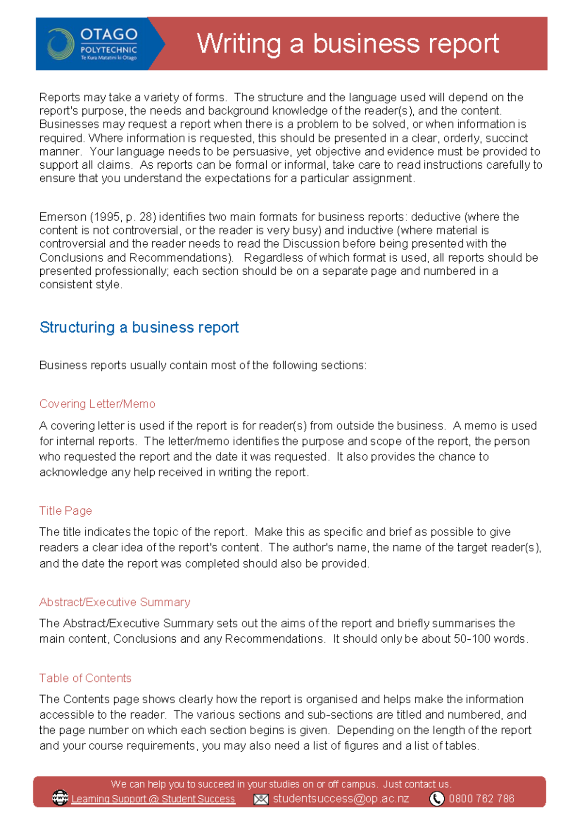 Business Report Writing Guide for Effective Communication - Studocu