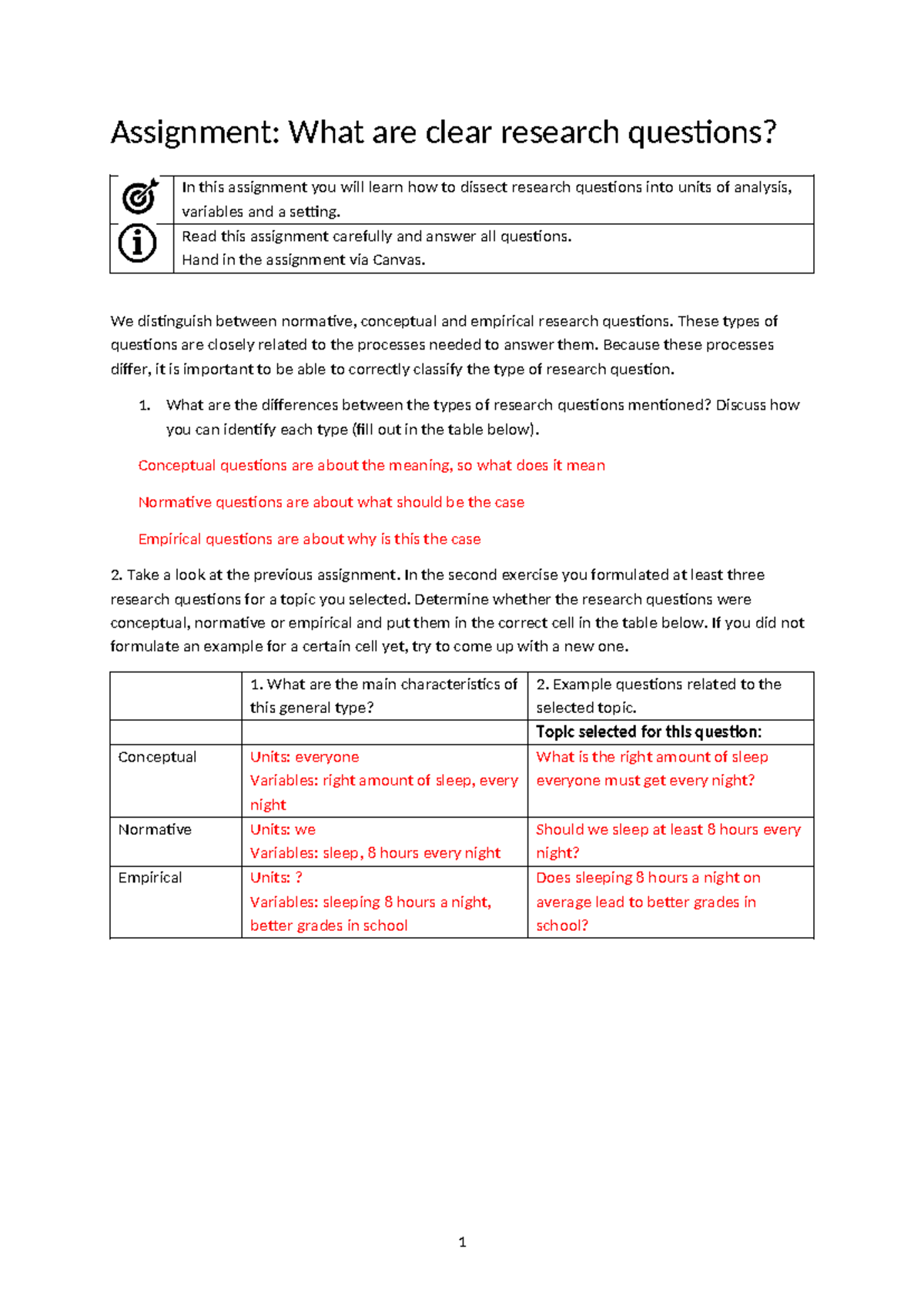 Unit 2 - Assignment on Research Question Types and Analysis - Studeersnel