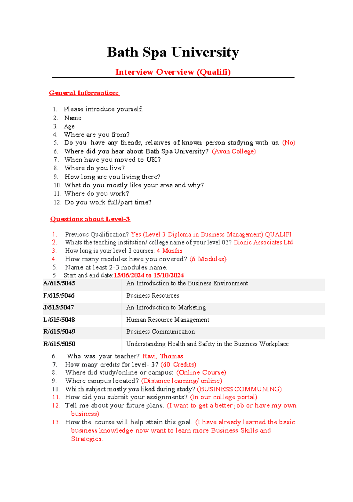 Bath Spa University final updated sample question - Bath Spa University ...