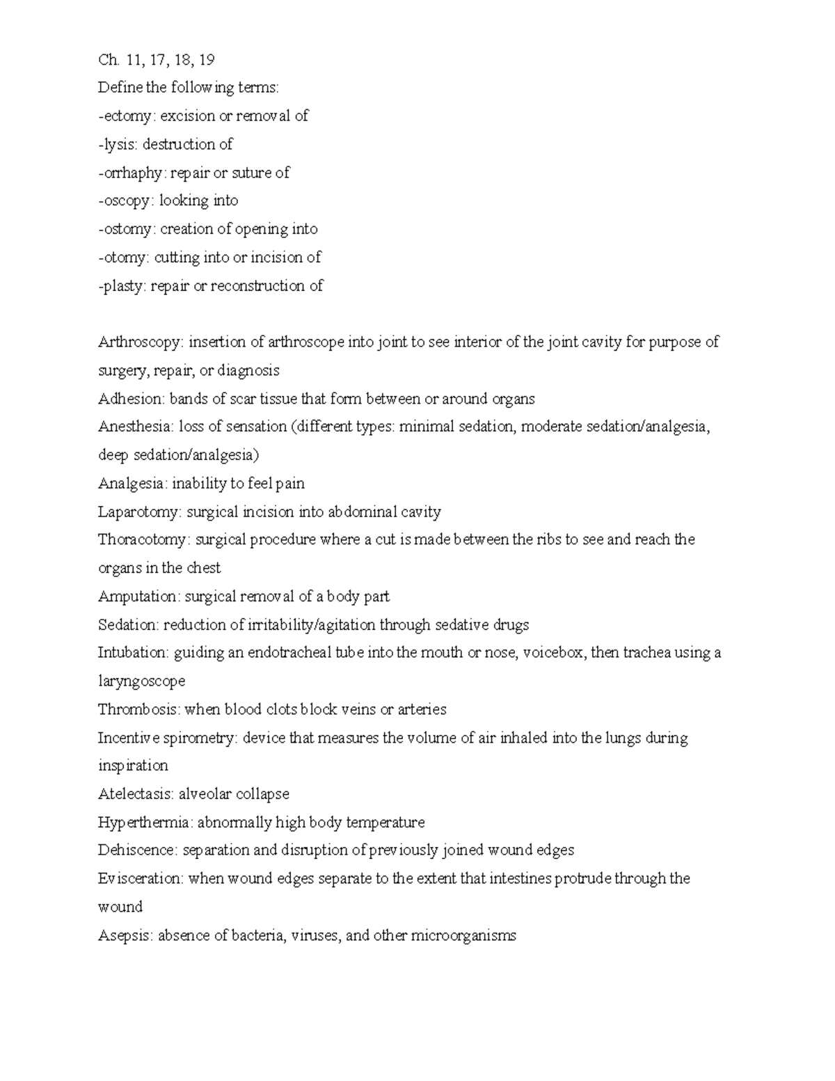 NURS120 Week 1 Medical Terminology Definitions and Concepts - Studocu
