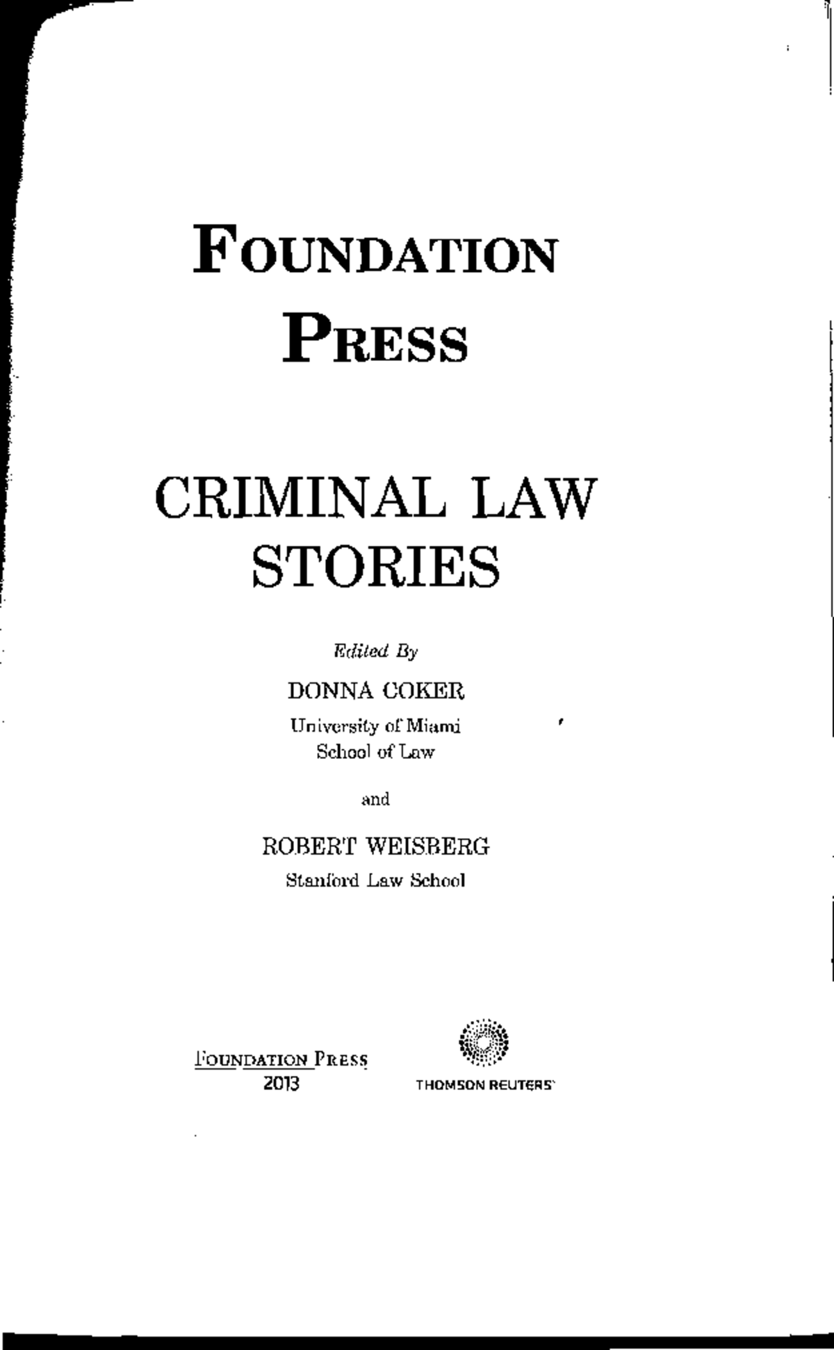 Jeannie Suk The Look in His Eyes - FOUNDATION PRESS CRIMINAL LAW ...
