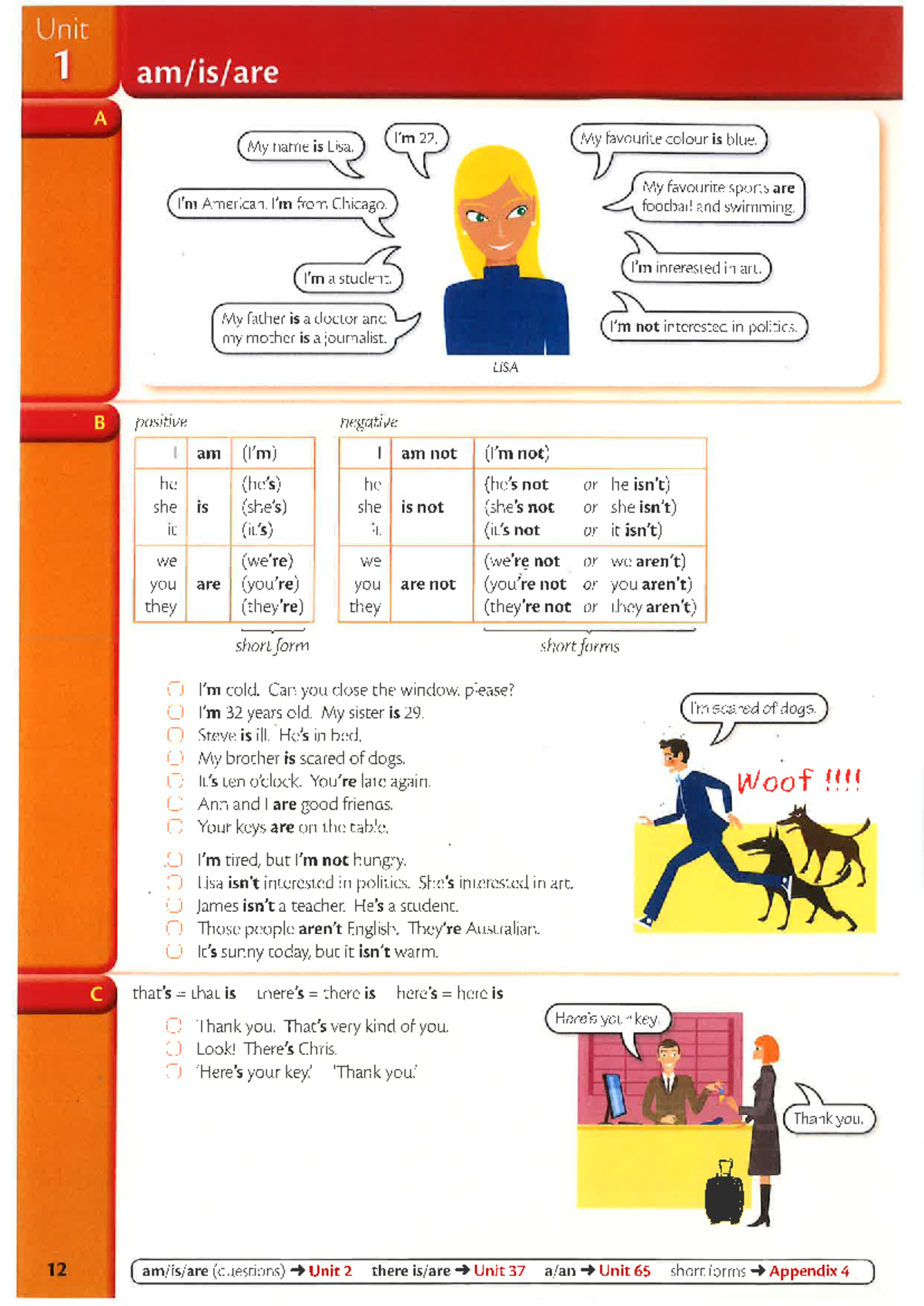 U01: Verb to Be - Affirmative & Negative Forms in English - Studocu