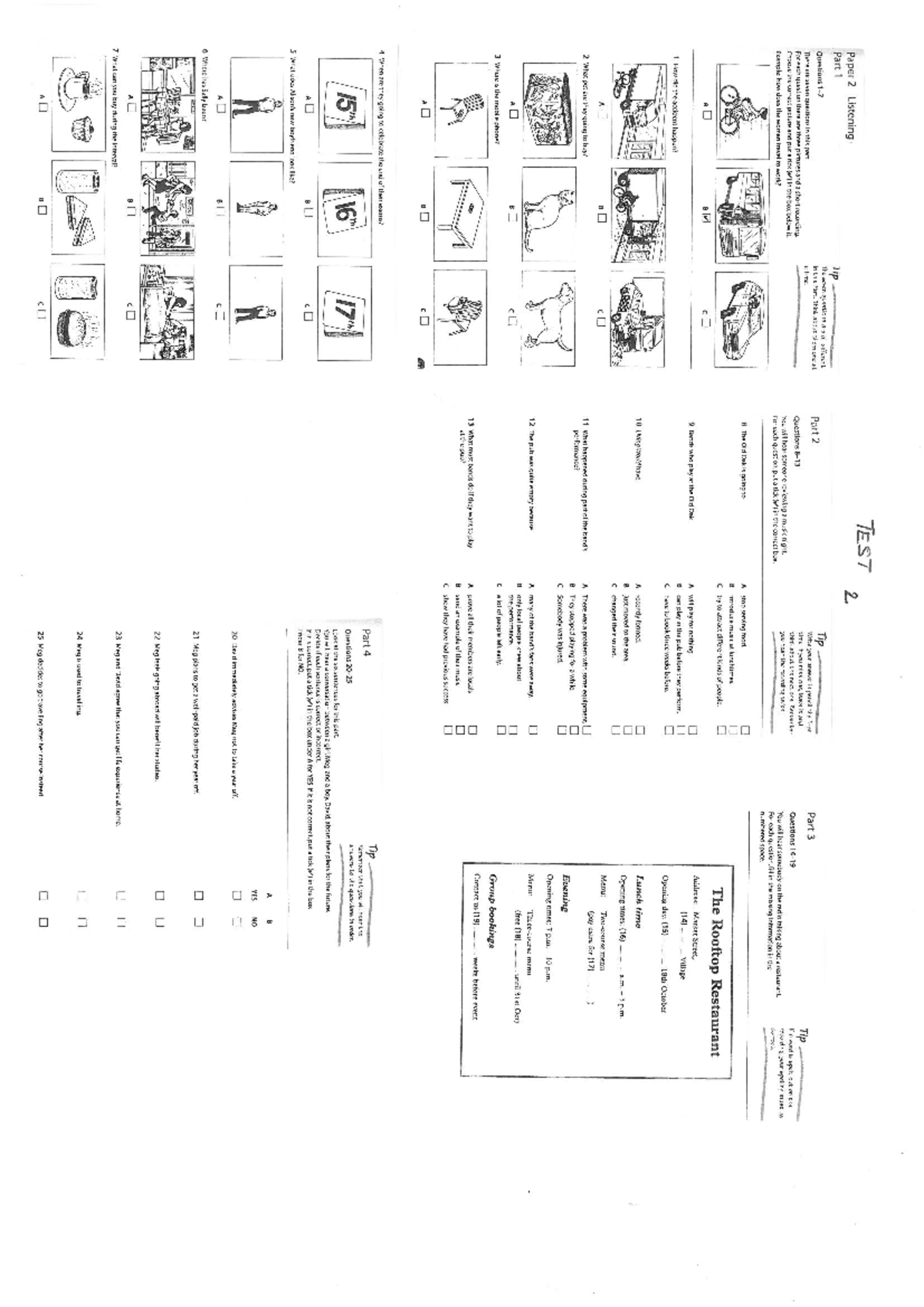 Petiilistening - Test Paper 2 Listening Practice Materials - Studocu