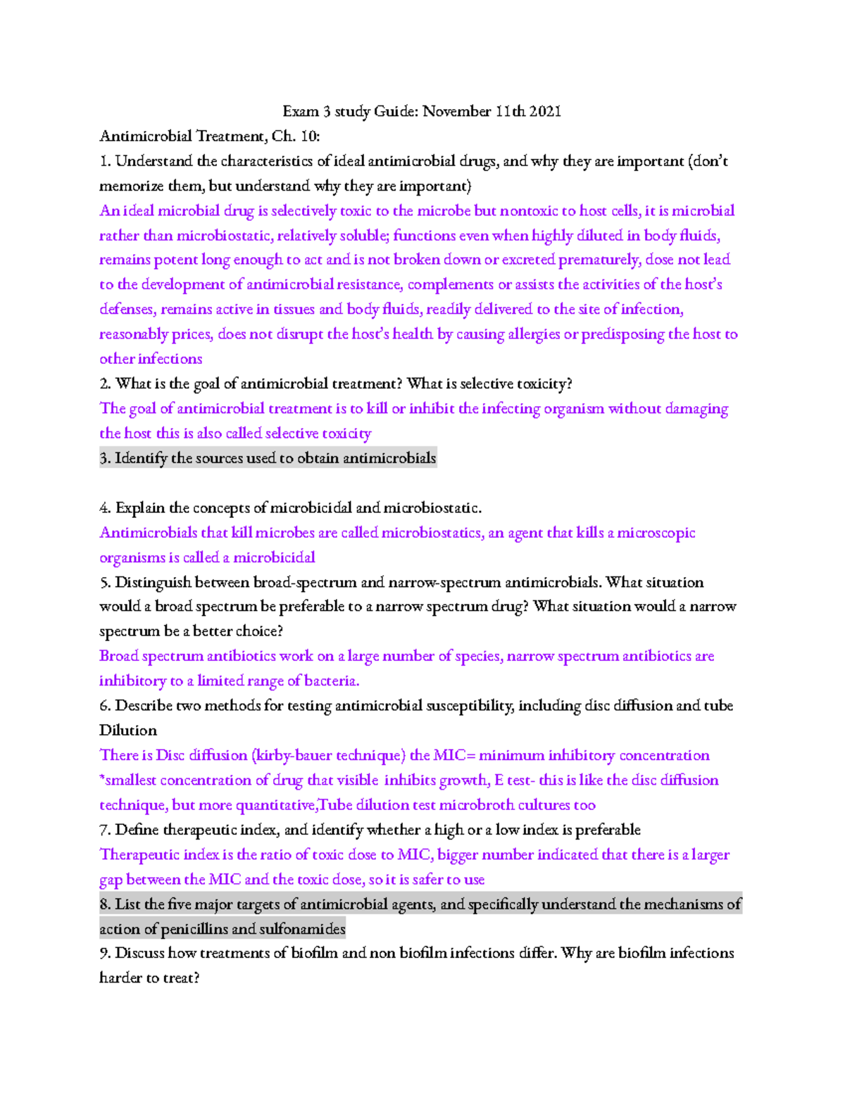 Exam 3 Study Guide: Key Topics for Microbiology Exam 3 Preparation ...