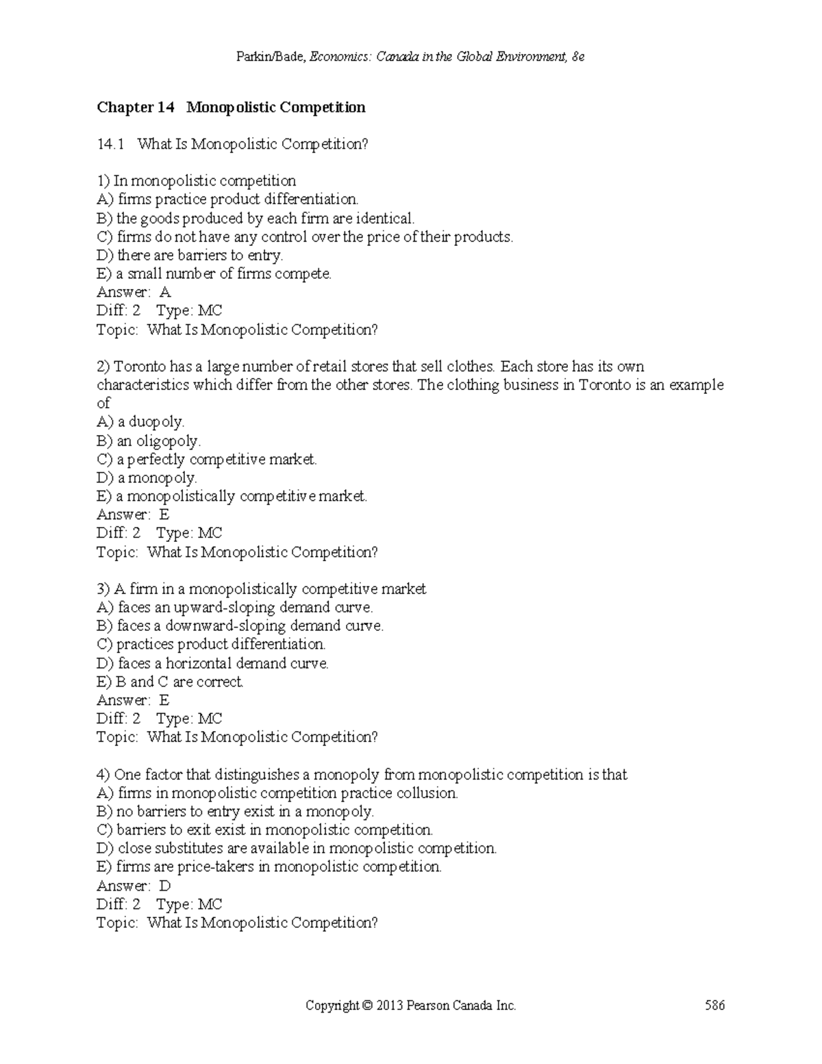Parkin 8e TIF ch14 - Chapter 14 Monopolistic Competition 14 What Is ...