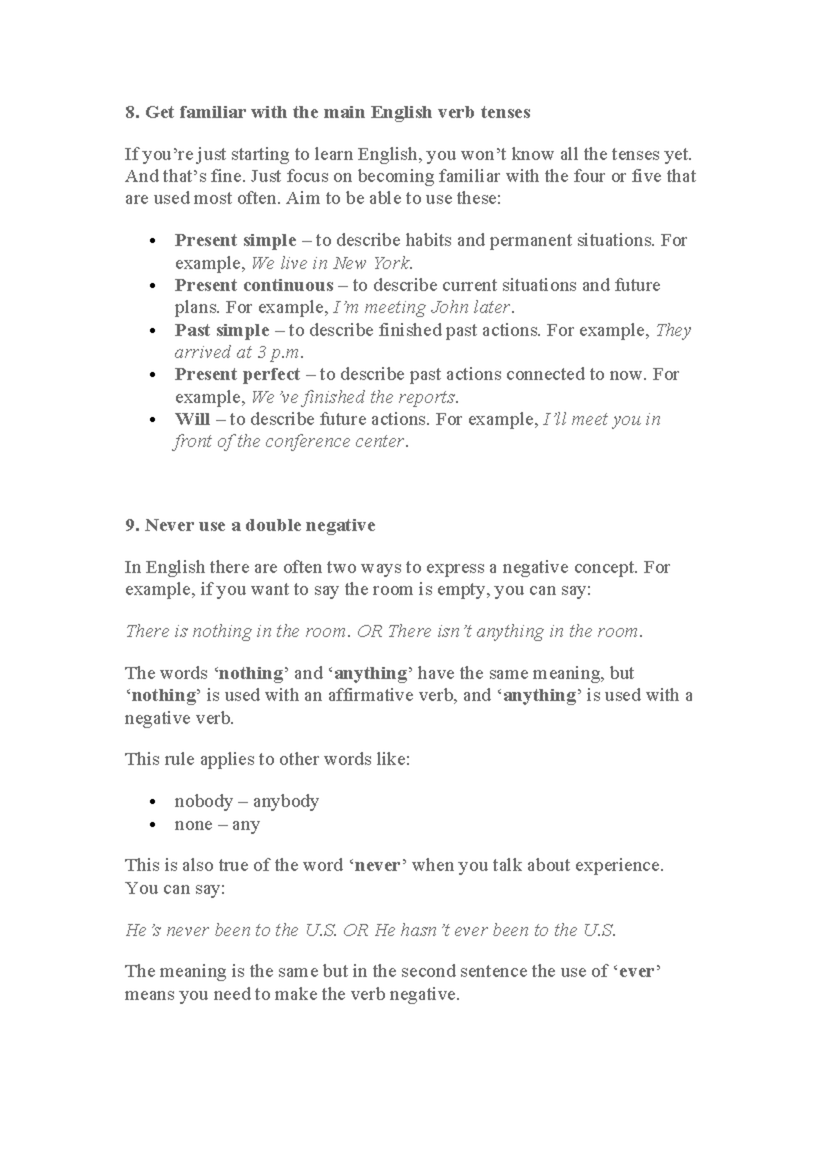 English Grammar Rules to Remember: Key Guidelines for Learners - Studocu
