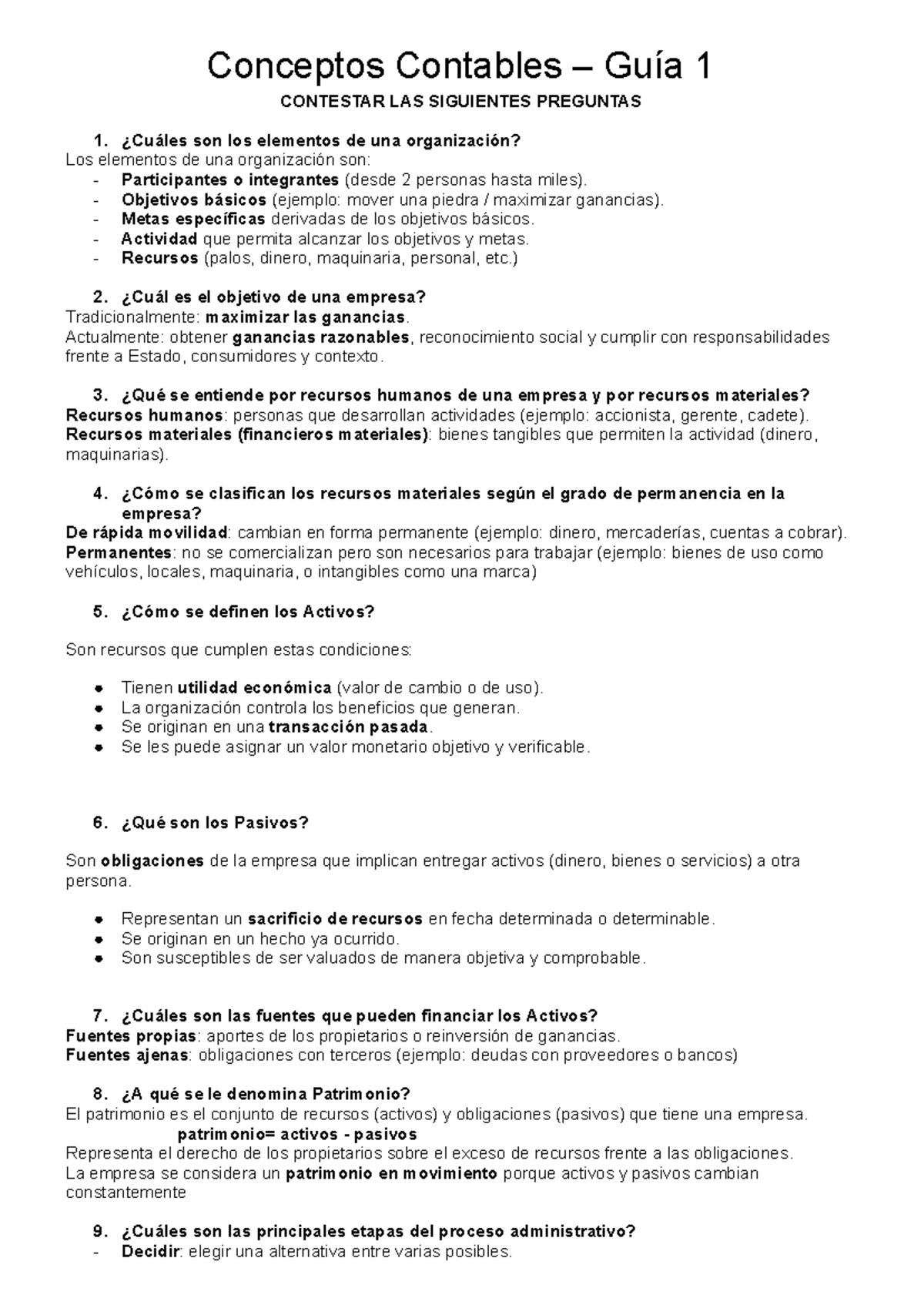 Conceptos Contables - Guías 1 a 6 para Estudio y Ejercicios - Document Preview