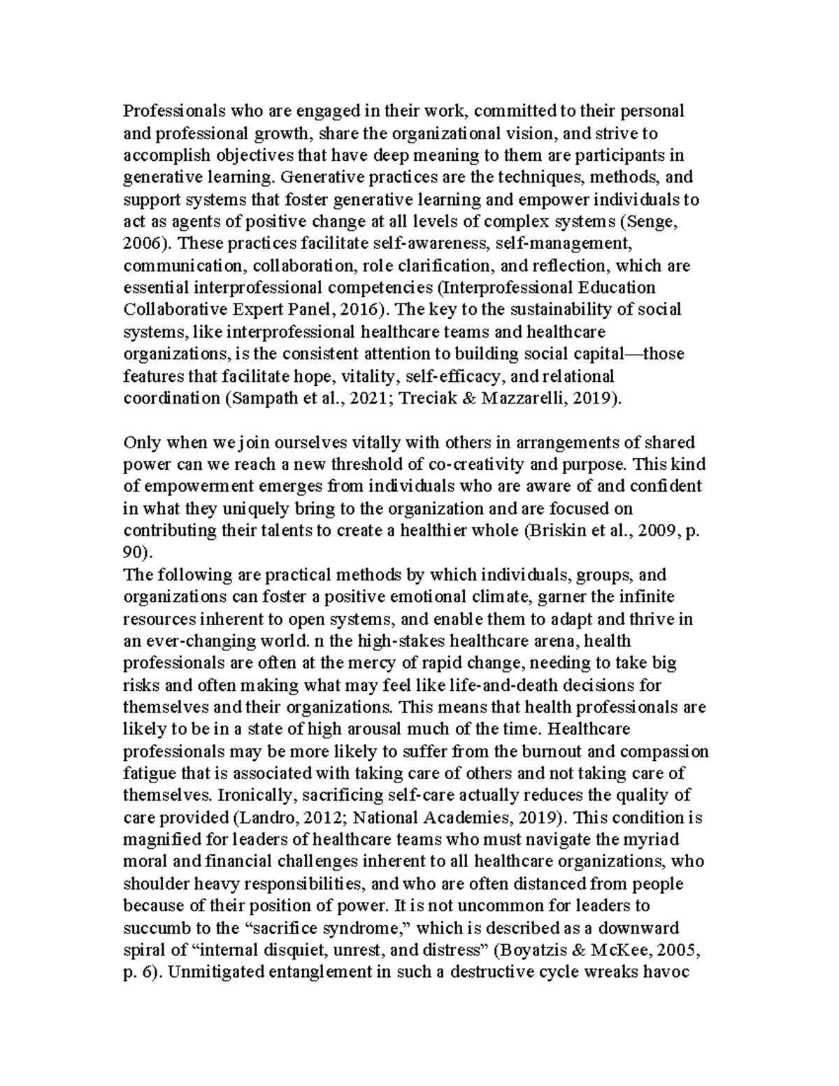 Ch. 6 notes - Interprofessional Health Care teams - Ch. 6 Members of ...