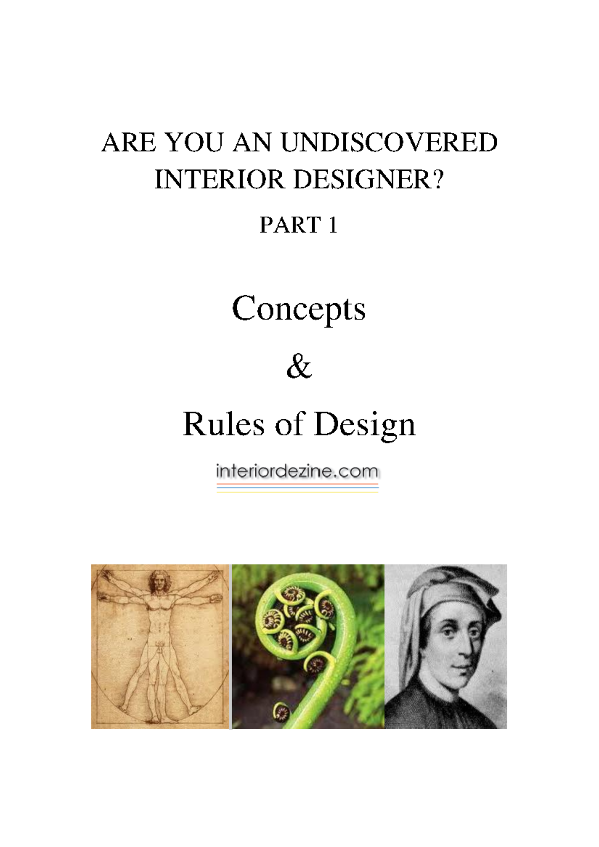 Part 1 Concepts and Rules of Design - ARE YOU AN UNDISCOVERED INTERIOR ...