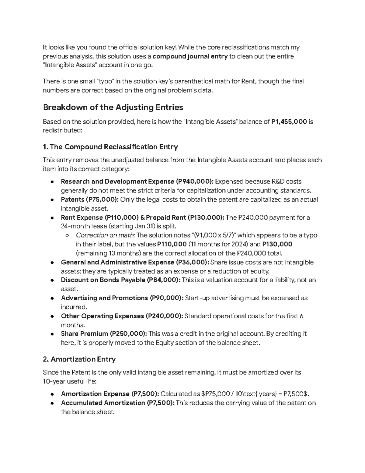Prob 15 (Cheryl) - Official Solution Key & Adjusting Entries Analysis ...
