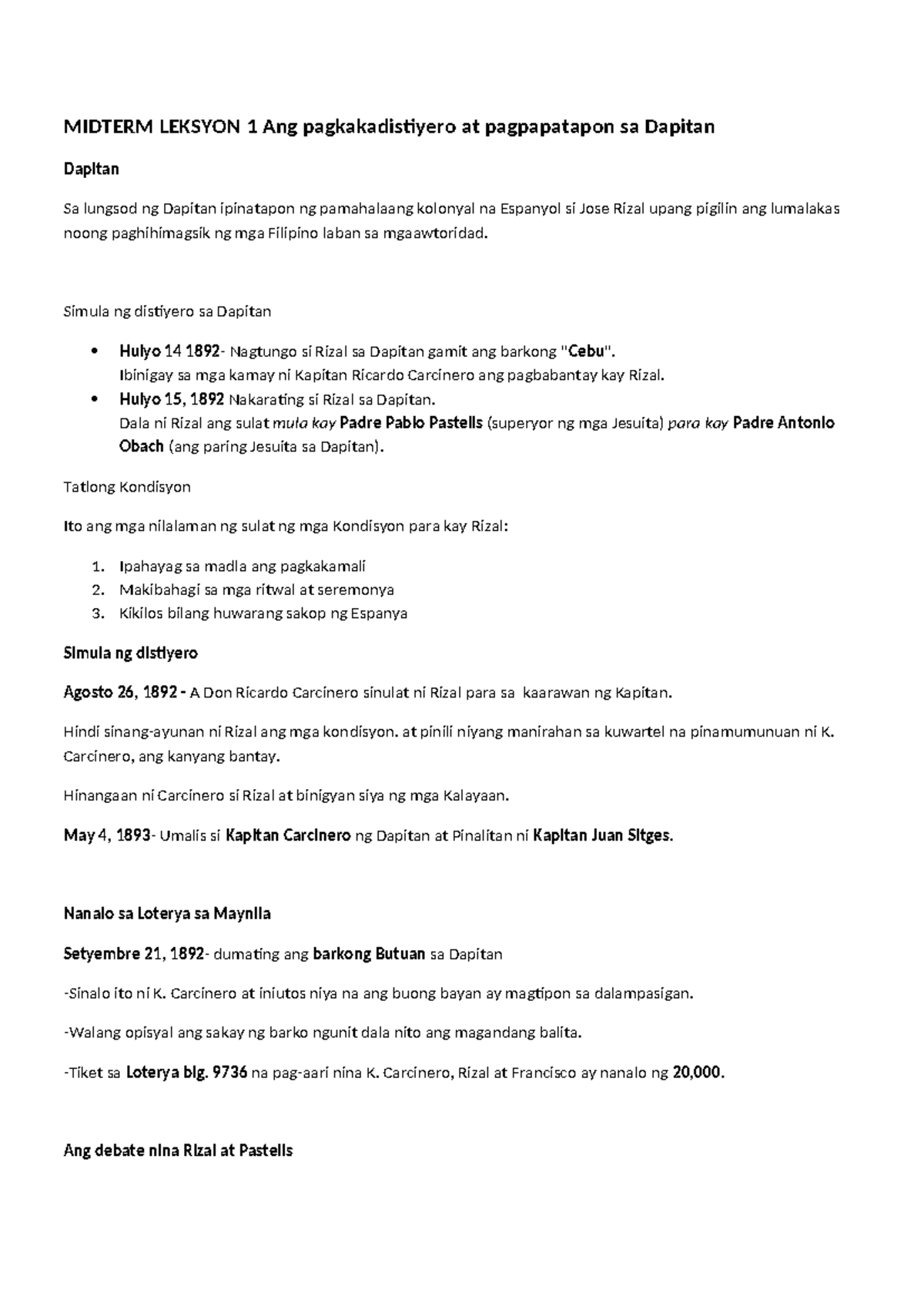 Midterm Leksyon-WPS Office - MIDTERM LEKSYON 1 Ang pagkakadistiyero at ...