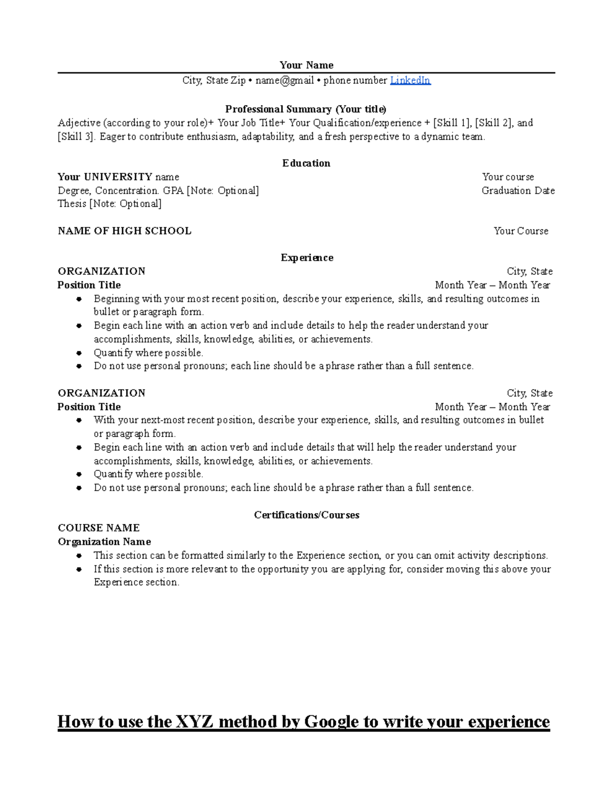 Resume Template for Job Applications - Thumb 1200 1553 