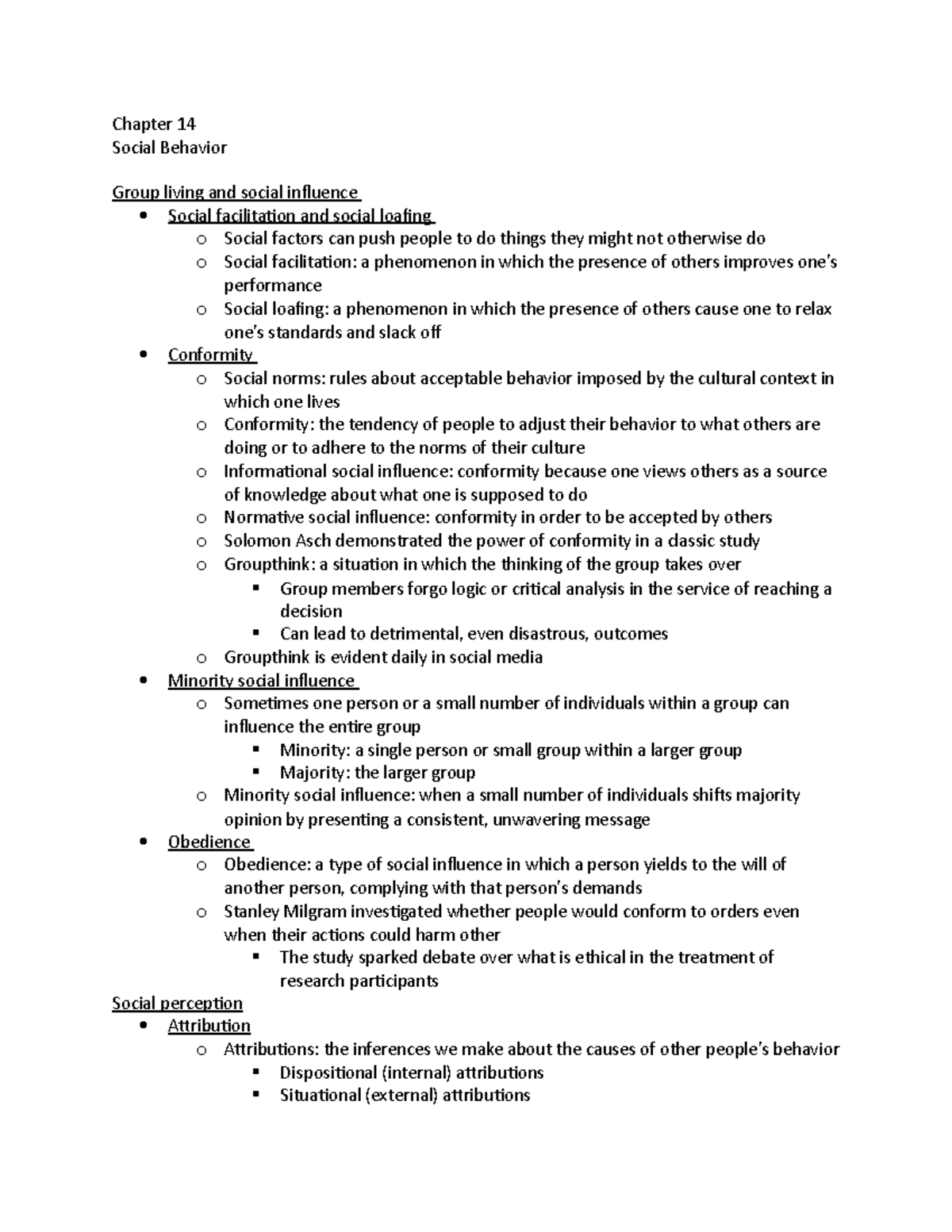 Ch 14 - Chapter 14 Social Behavior Group living and social influence ...