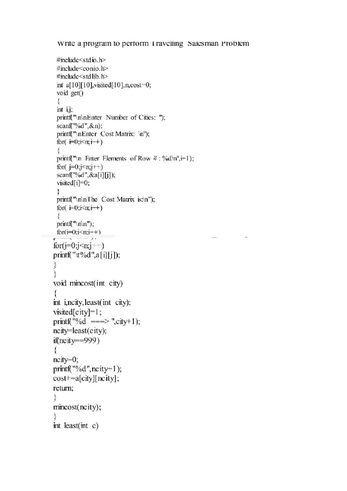 Optimizing the Traveling Salesman Problem Algorithm: Code Analysis ...