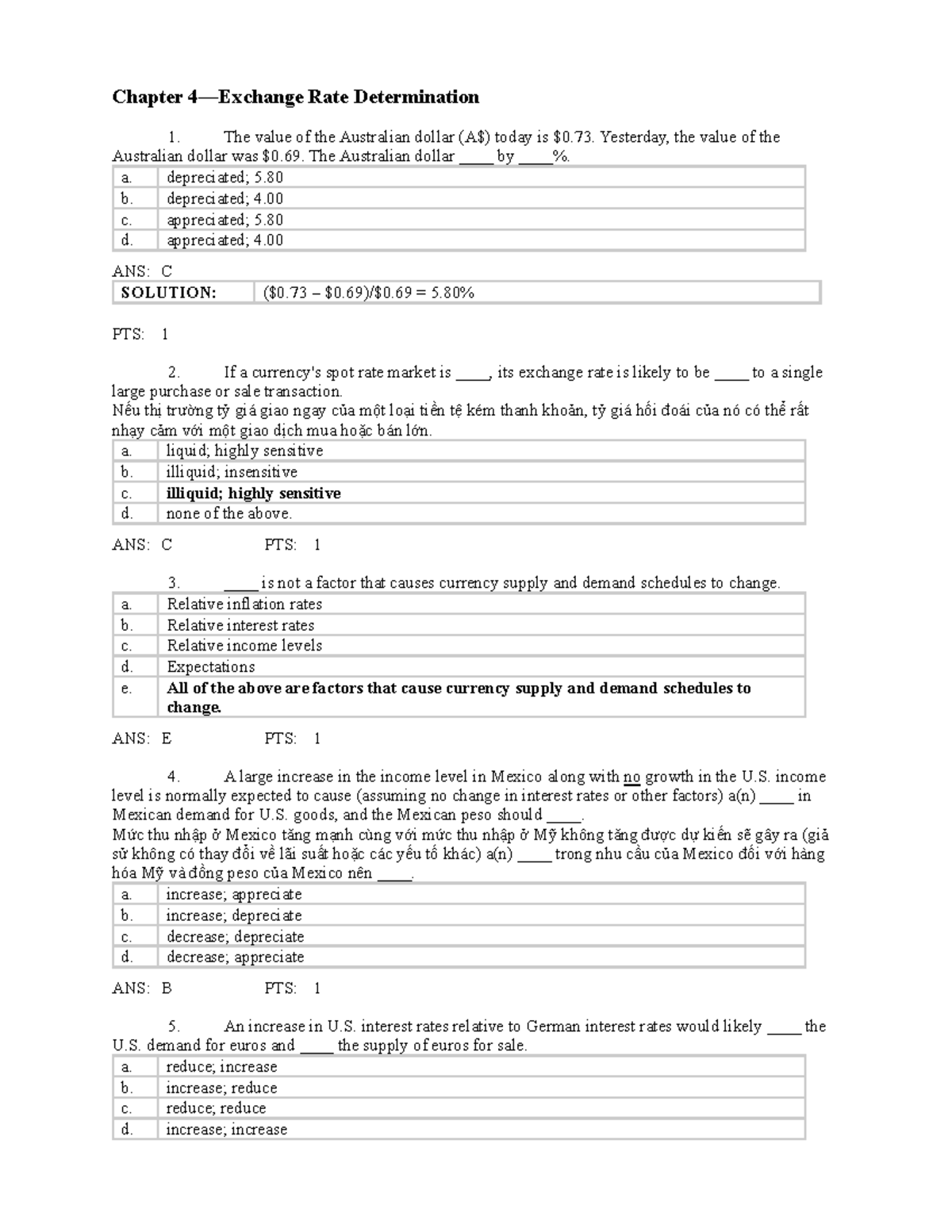 0538482214 IFM10e TB 04 - Chapter 4—Exchange Rate Determination The ...