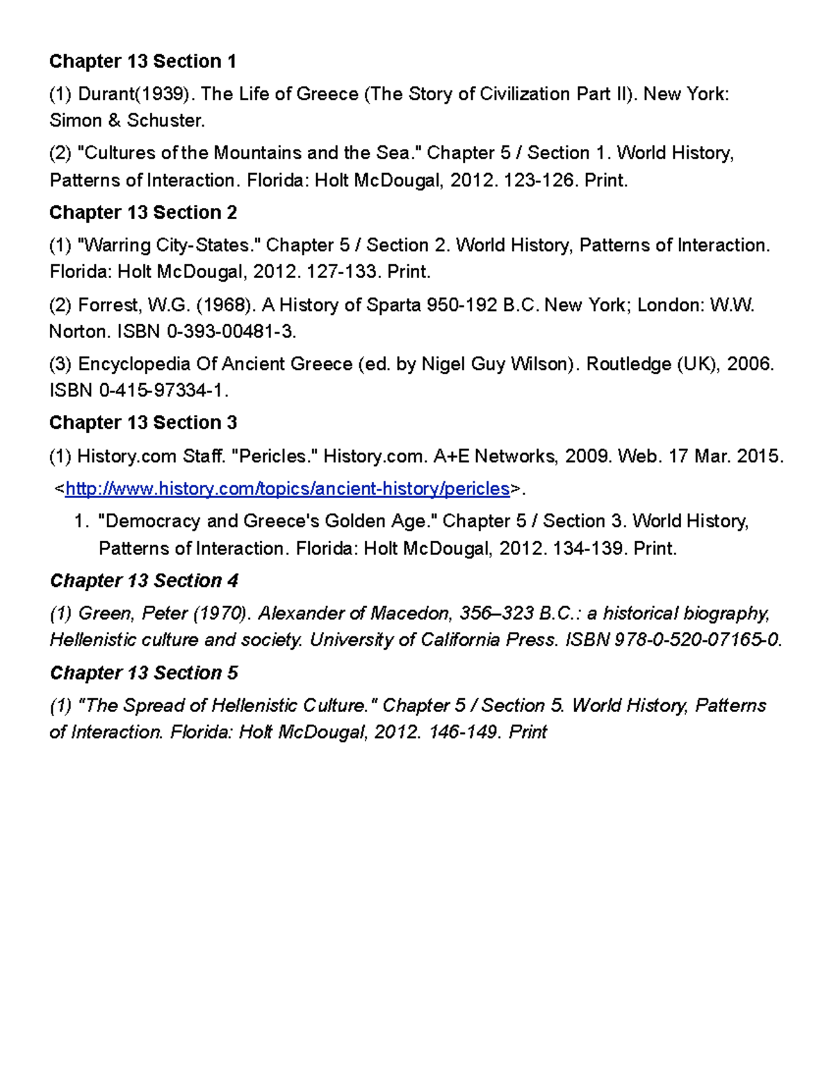 World History Chapter 13 Sections 1-5 Overview - Studocu