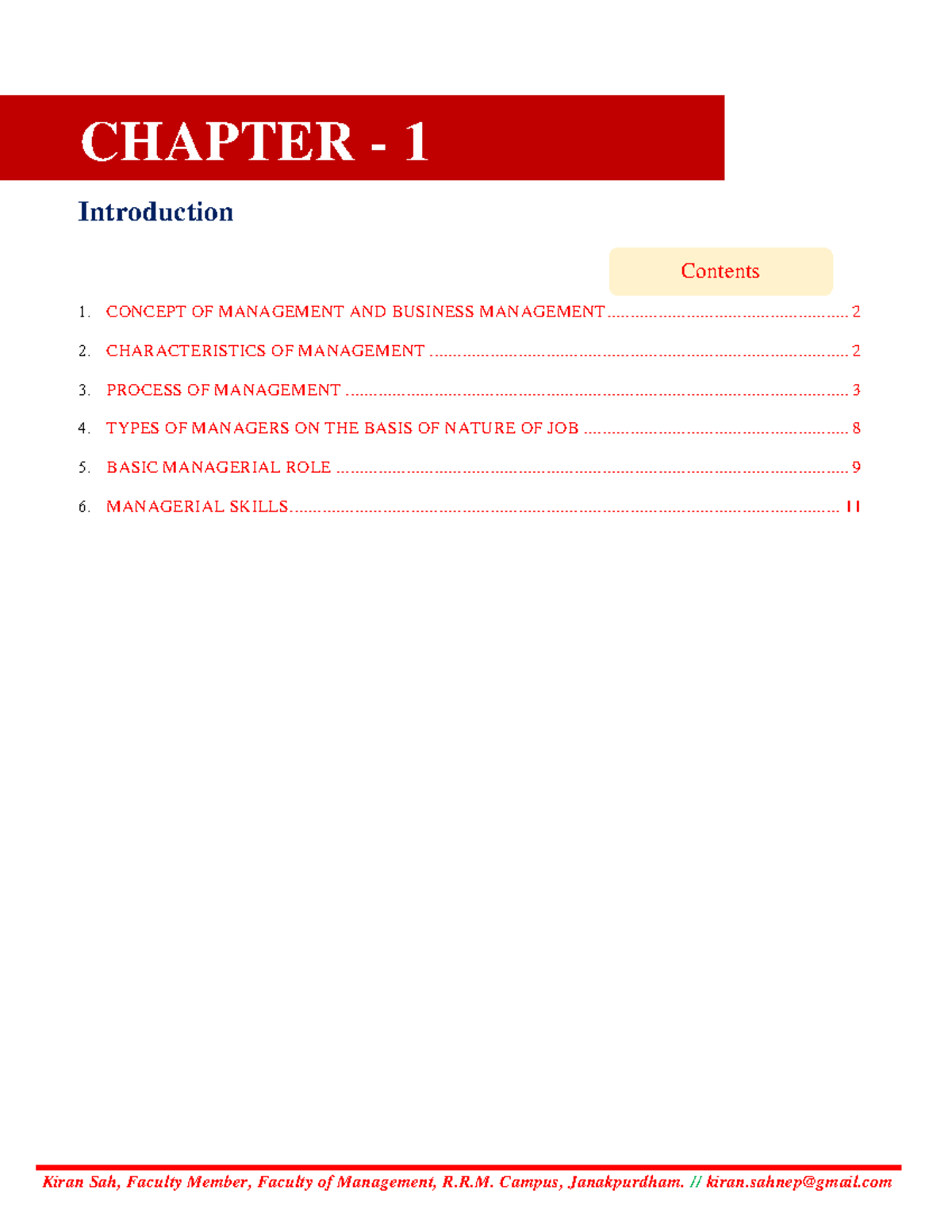 Unit 1: Introduction to Business Management - Lecture Notes - Studocu