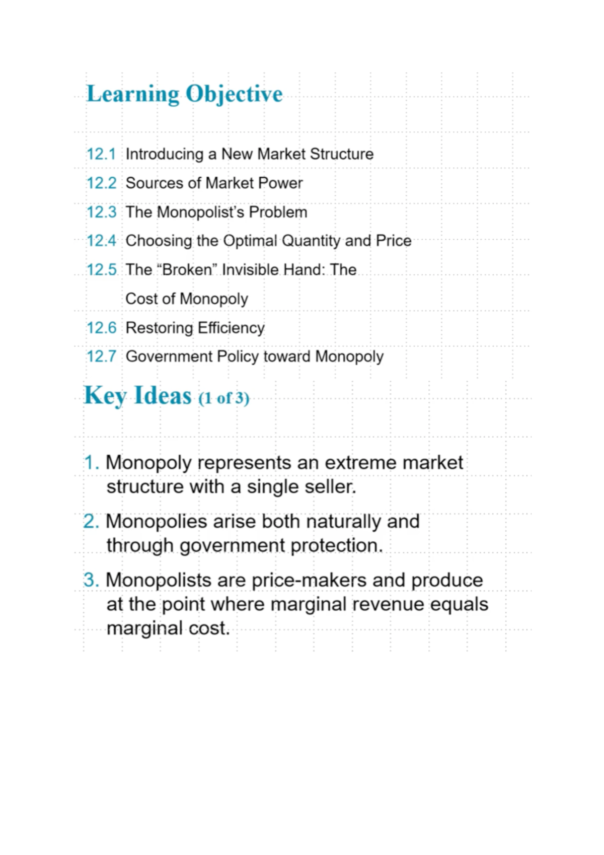 Chapter 12 Lecture Notes: Understanding Monopoly Concepts - Studocu