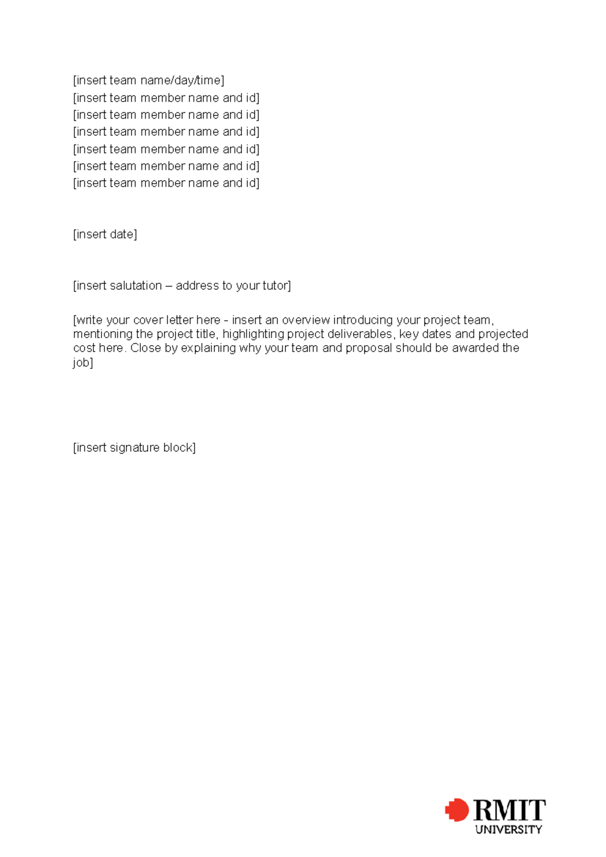 BUSM4610 Project Proposal Template: Comprehensive Guide - Studocu