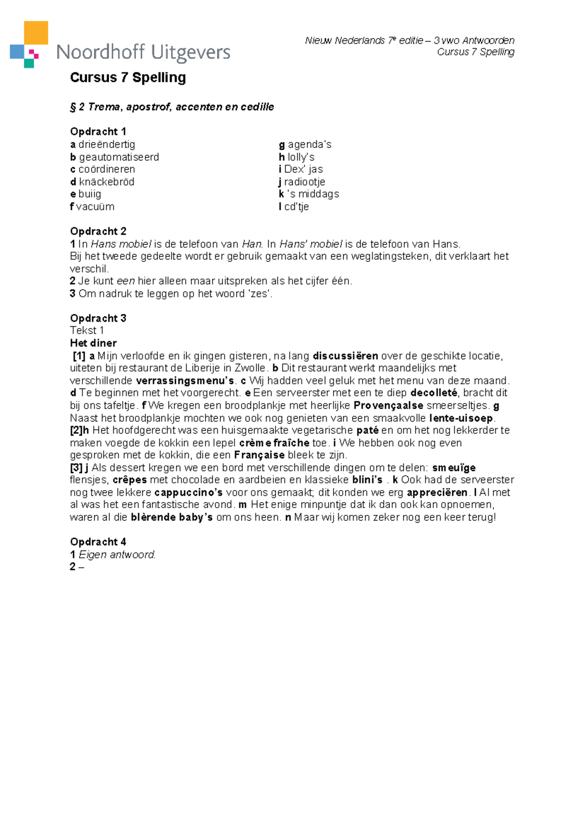 cursus-7-spelling-antwoorden-en-opdrachten-samenvatting-studeersnel