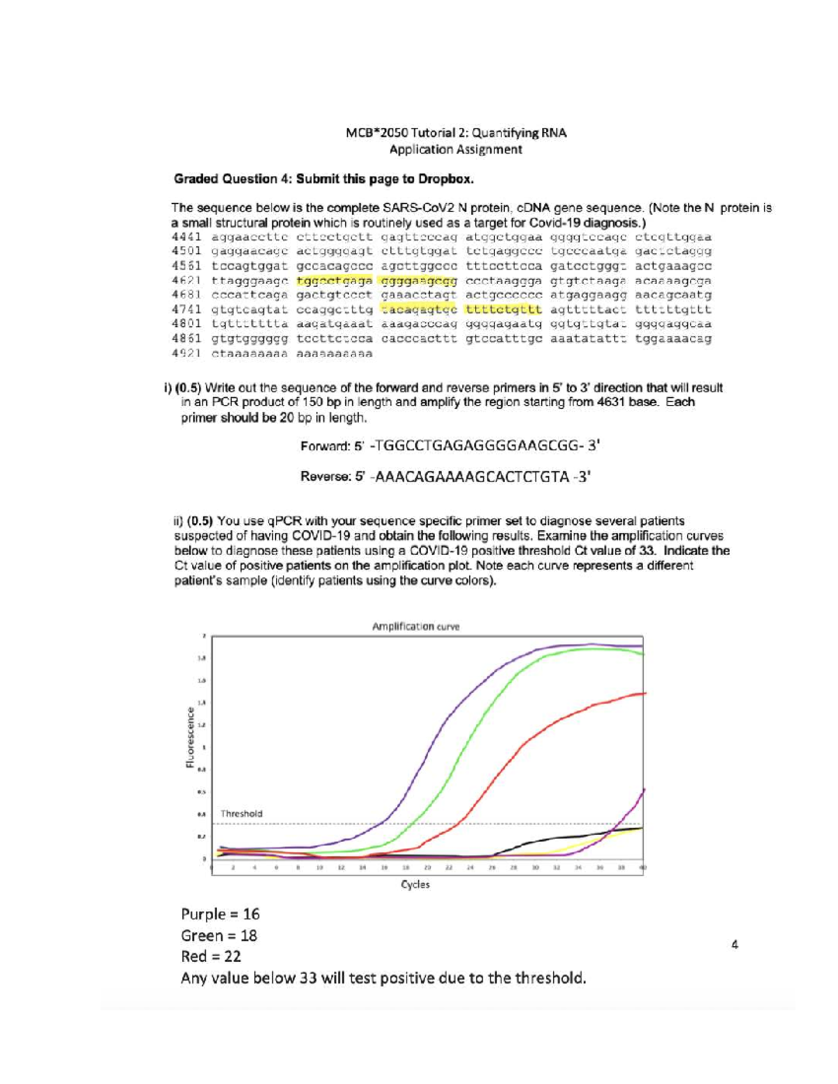 Tutorial 2: RNA Quantification & qPCR Analysis Assignment - Studocu