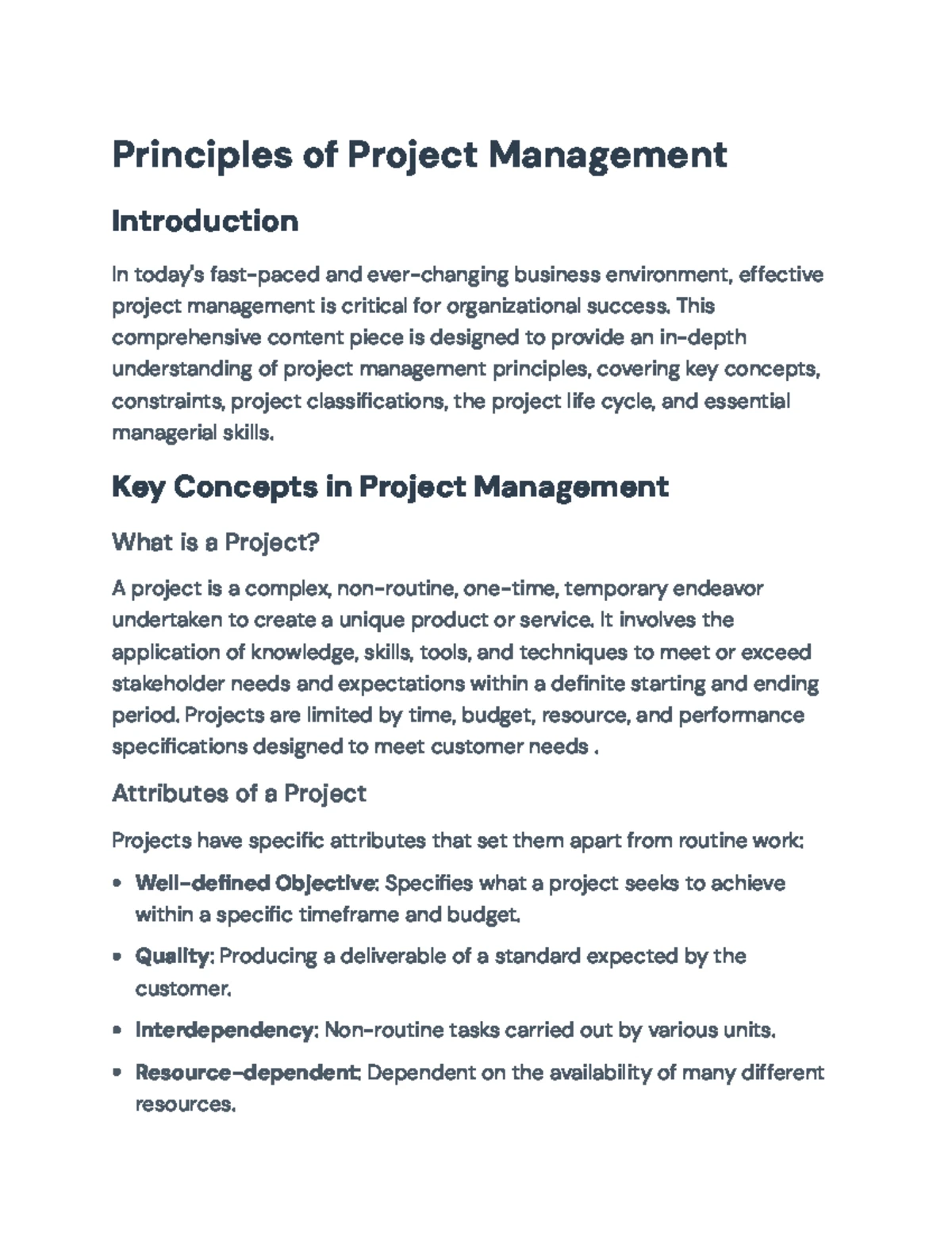 Project Management Principles: Developing a Preliminary Schedule ...