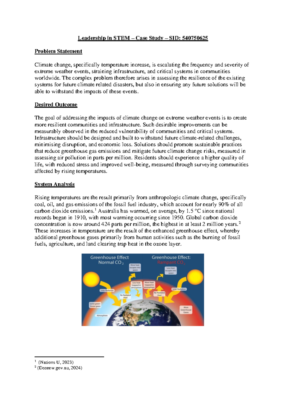 Case Study - Essay - Leadership in STEM – Case Study – SID: 540750625 ...