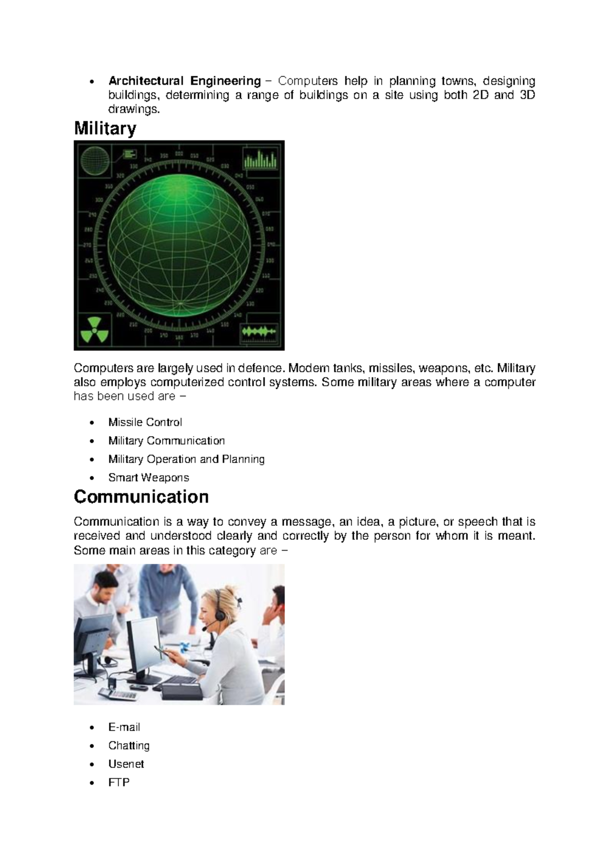 Computer Fundamentals-8 - Architectural Engineering − Computers help in ...