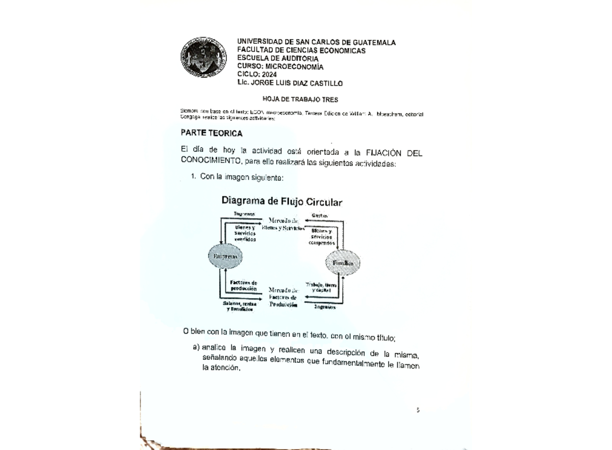 Laboratorio 3 de Microeconomía - Actividades y Ejercicios prácticos - Document Preview