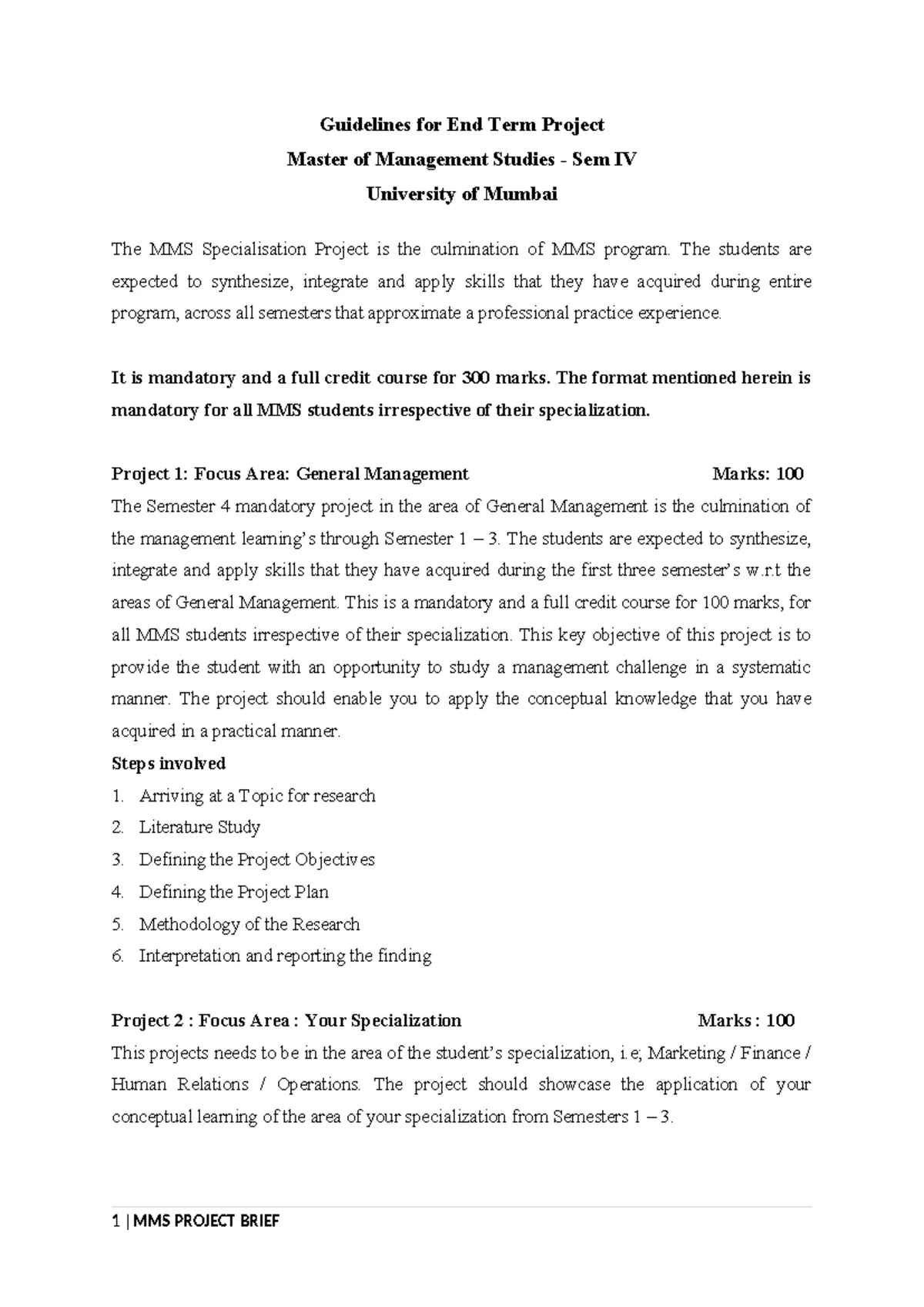 MMS Extension Work Project Report on Social Media & Community Awareness ...