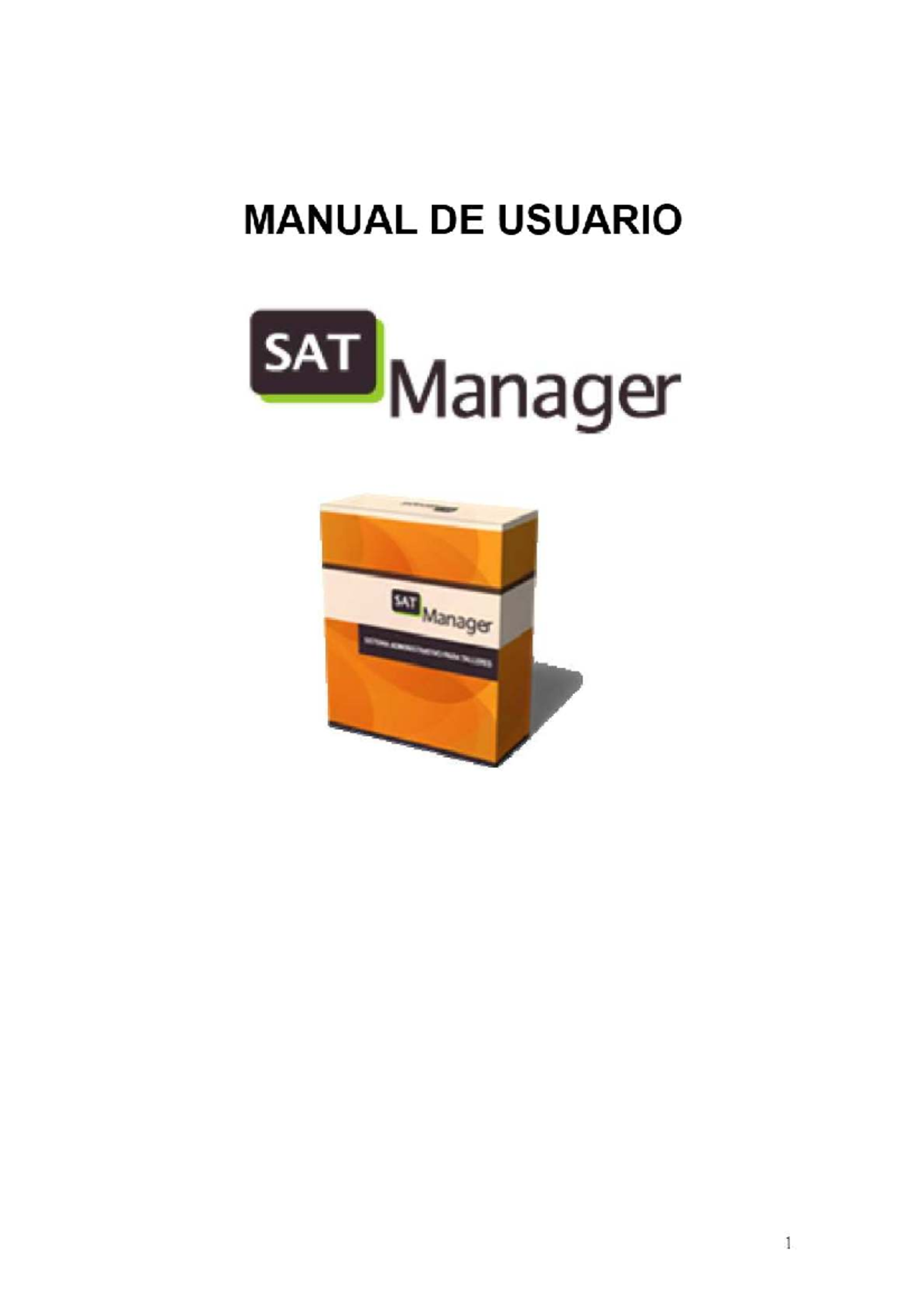 Manual de Usuario SAT Manager: Instalación y Configuración - Document Preview