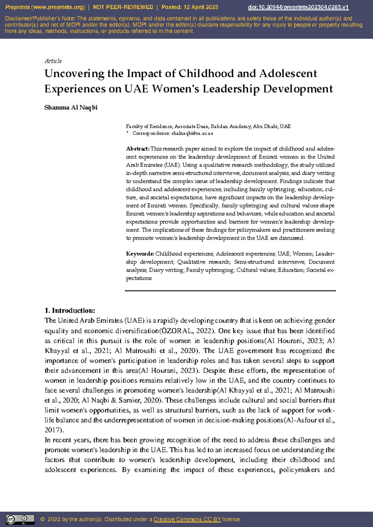 Uncovering the Impact of Childhood and Adolescent - Article Uncovering ...