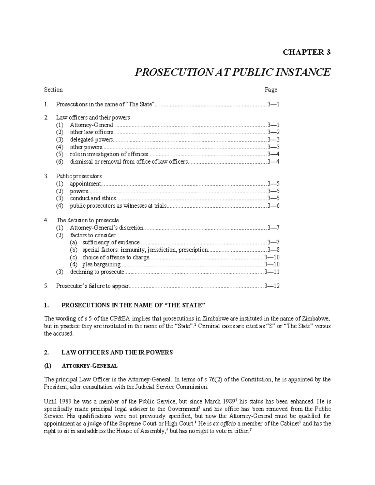 Chapter 3: Criminal Procedure - Prosecution and Law Officers Overview ...