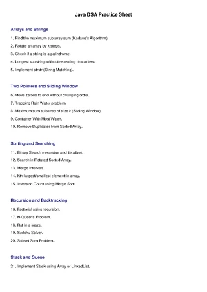 OOPs Problems Java Practice Sheet: Exercises & Solutions - Studocu