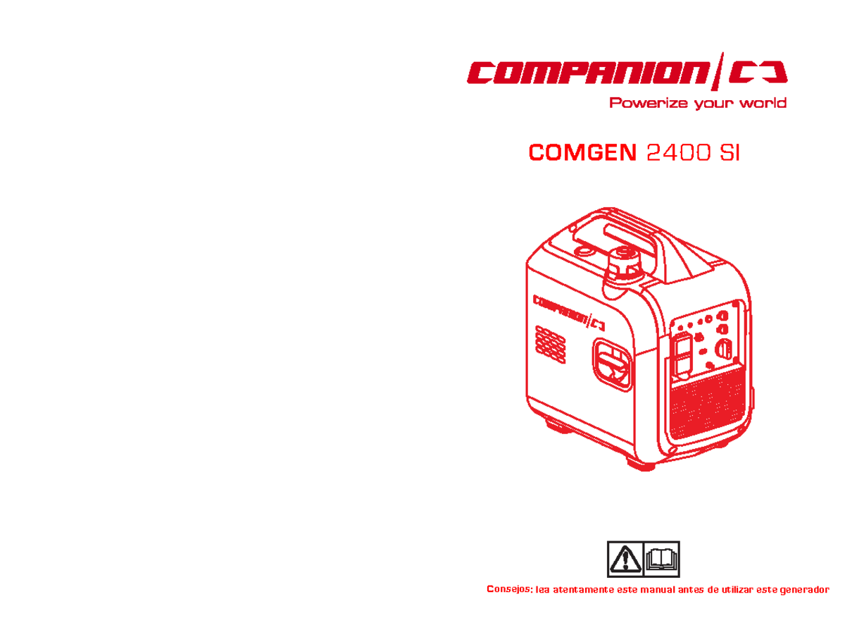 Manual del Usuario del Generador COMGEN 2400 SI: Seguridad y Operación ...