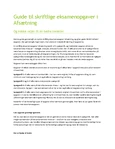 Guide til skriftlige eksamensopgaver i Afsætning (AFS2022)