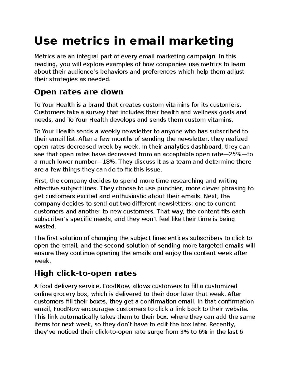 Email Marketing Metrics: Strategies for Engagement and Improvement ...