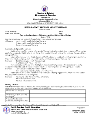 LP Template - semi-detailed lesson plan format - Instructions: Below is ...