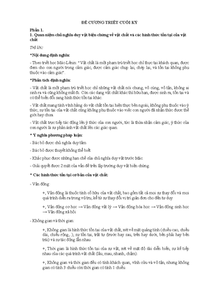 [Solved] Trnh by quan nim ca ch ngha duy vt bin chngs v tri thc khi nim ...