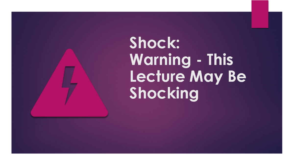 Comprehensive Review of Shock Management Strategies (NUR 301) - Studocu