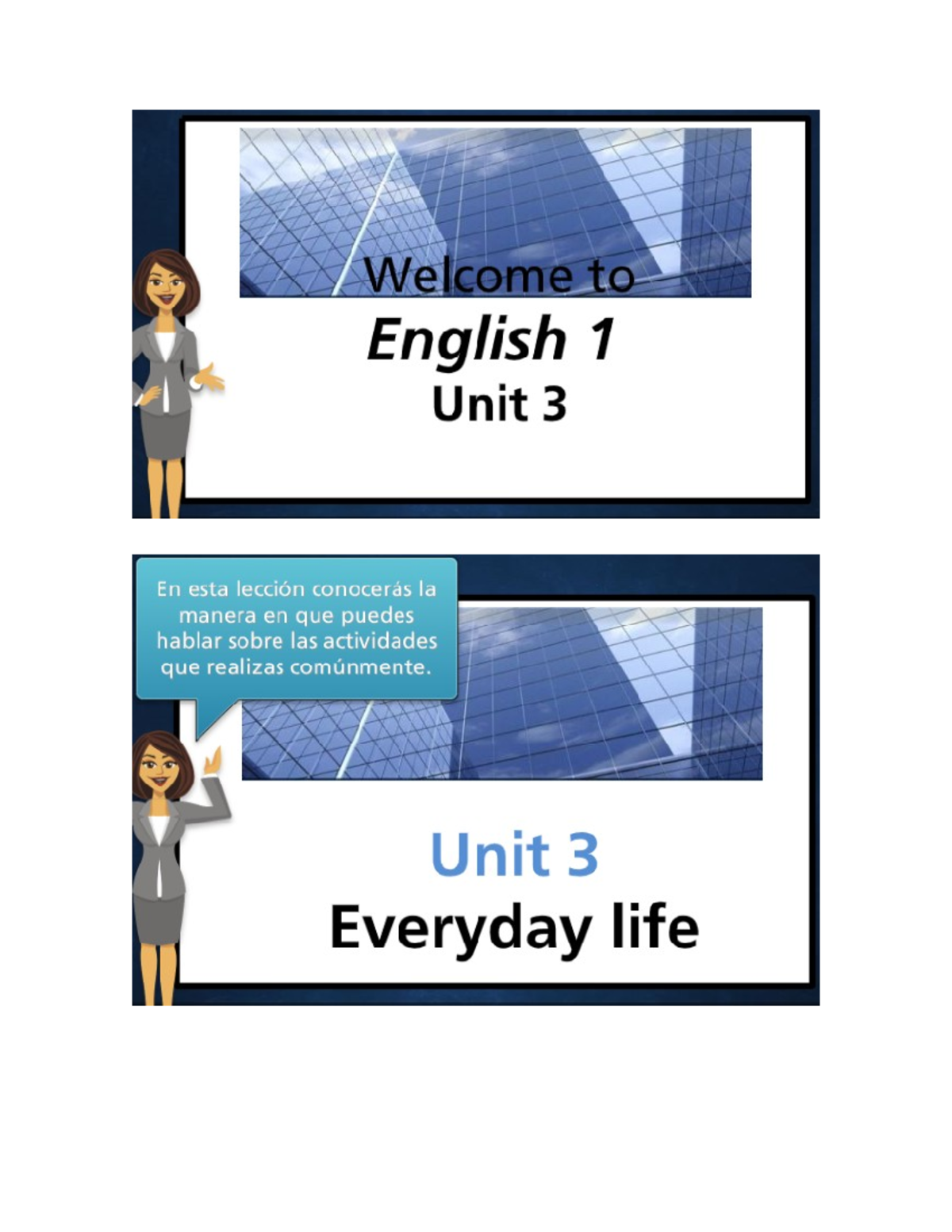 Virtual Class Unit 3 - material de repaso incluye todas las paginas del ...